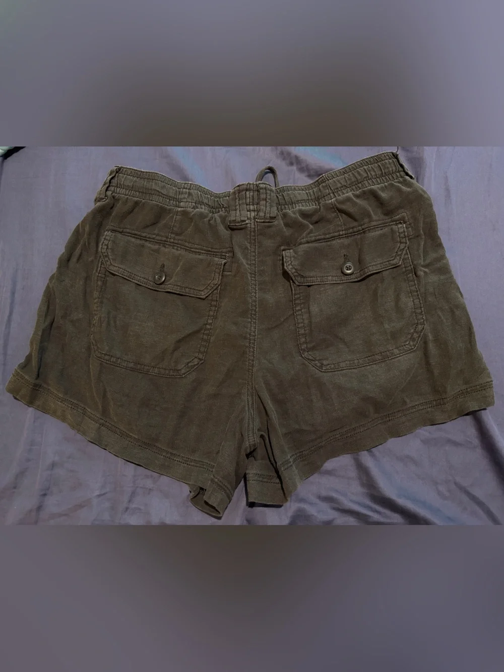 Women’s Grey Drawstring Casual Shorts